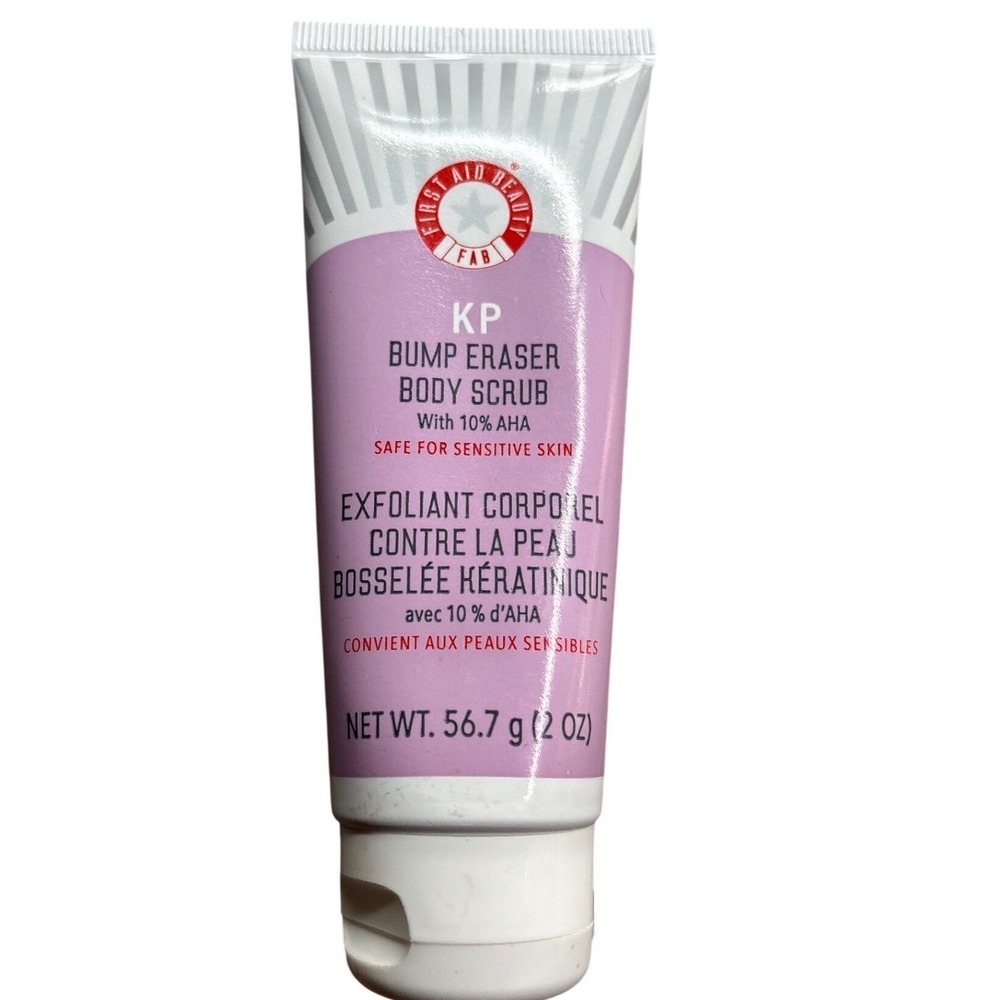 New Sealed First Aid Beauty KP Bump Eraser Body Scrub 10% AHA Sensitive Skin 2oz
